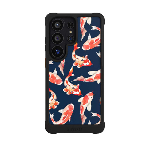 Samsung Galaxy S26 Ultra NIVOmax Koi auf blauem Hintergrund