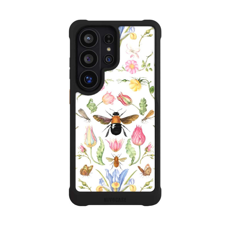 Galaxy S26 Ultra NIVOmax Wildblumen mit Biene weiß