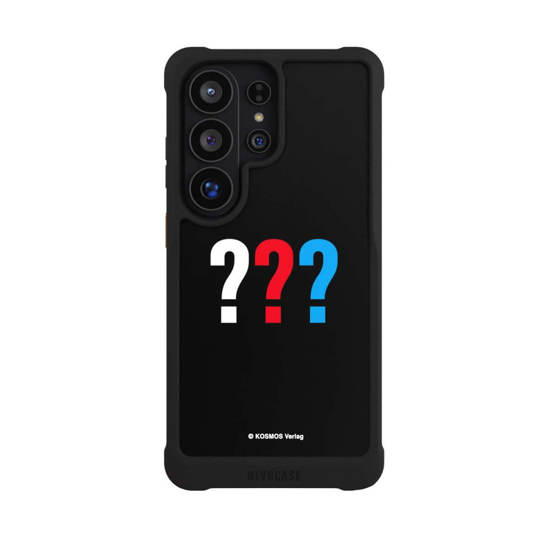Galaxy S26 Ultra NIVOmax Drei Fragezeichen Logo