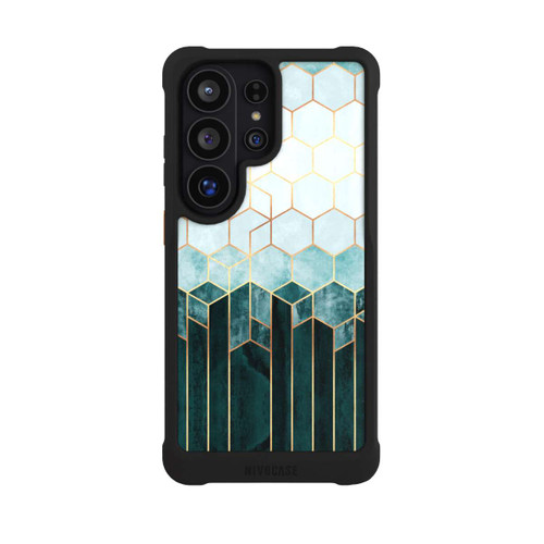 Samsung Galaxy S26 Ultra NIVOmax Blaugrüne Sechsecke