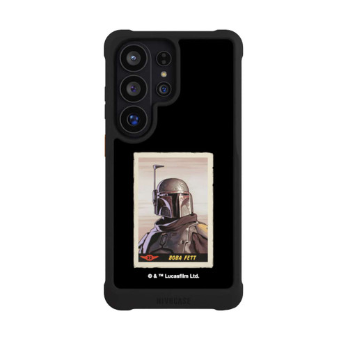 Samsung Galaxy S26 Ultra NIVOmax Boba Fett Badges Schwarzer Hintergrund