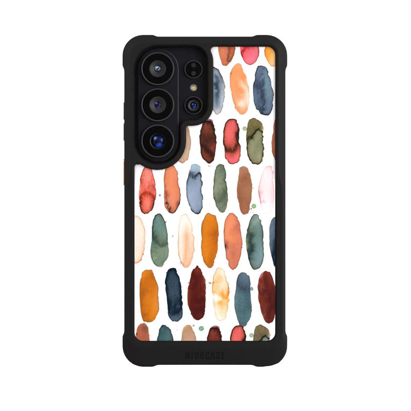 Galaxy S26 Ultra NIVOmax Aquarellstriche aus mineralischem Terrakotta