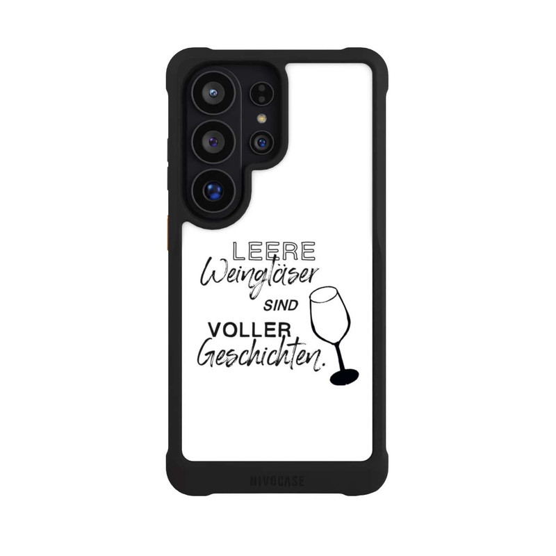 Galaxy S26 Ultra NIVOmax Leere Weingläser