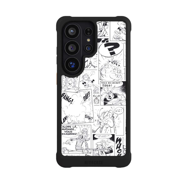 Galaxy S26 Ultra NIVOmax BD Astérix Blanc & Noir