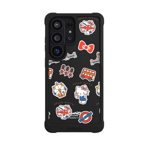 Samsung Galaxy S26 Ultra NIVOmax Hello Kitty Londoner Abzeichen Transparent