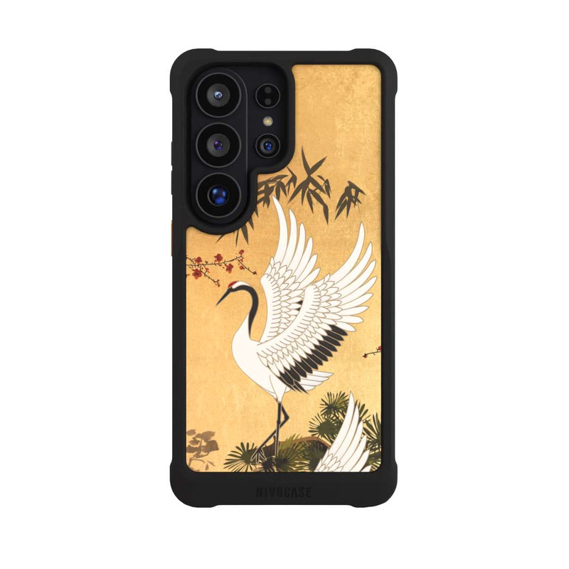 Galaxy S26 Ultra NIVOmax Cranes Gold Japan 2