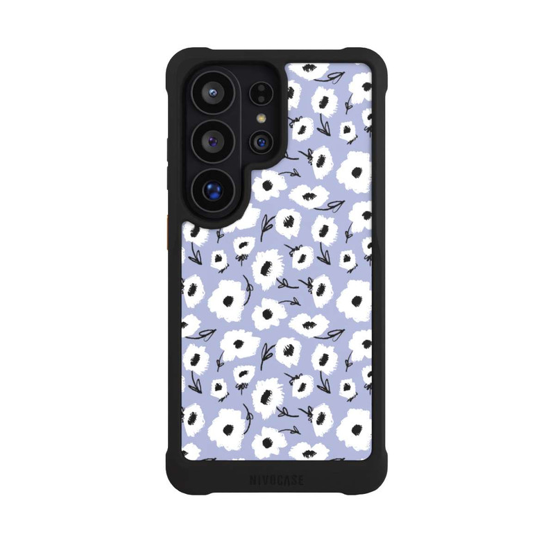 Galaxy S26 Ultra NIVOmax Pattern Fleurs Lilas