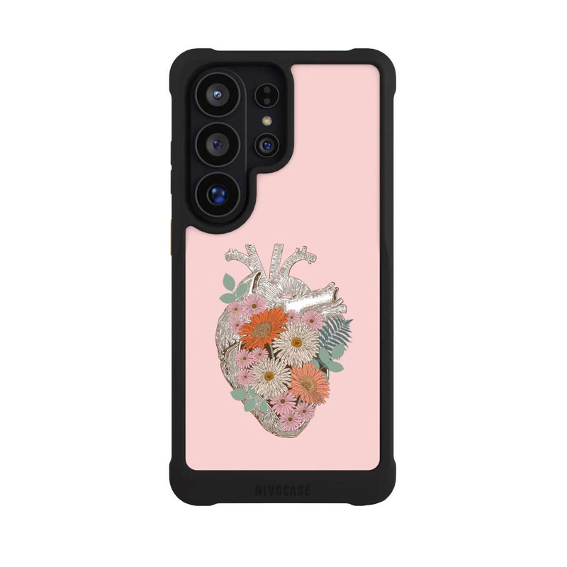 Galaxy S26 Ultra NIVOmax Florales Vintage-Herz