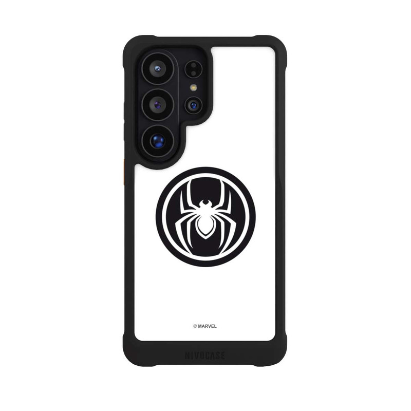Galaxy S26 Ultra NIVOmax Spider-Man Spider Logo White