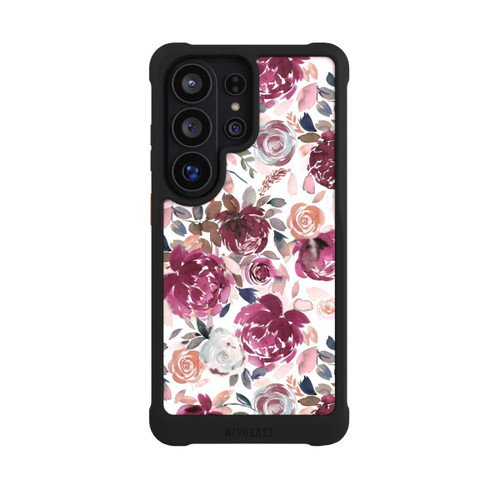 Samsung Galaxy S26 Ultra NIVOmax Herbstpfingstrosen und Rosen in Rosa