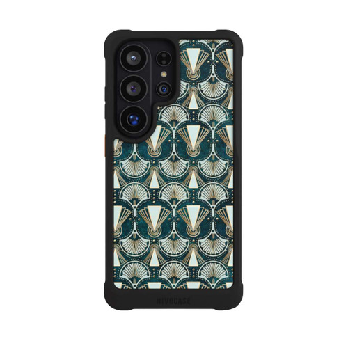 Samsung Galaxy S26 Ultra NIVOmax Art Deco Green Pattern