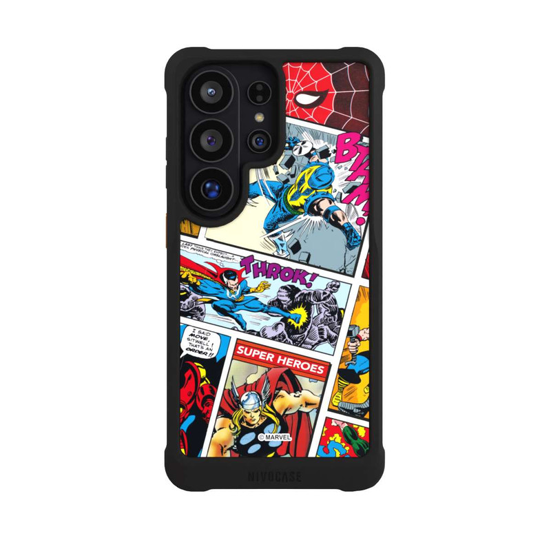 Galaxy S26 Ultra NIVOmax Marvel Retro Comic Blue