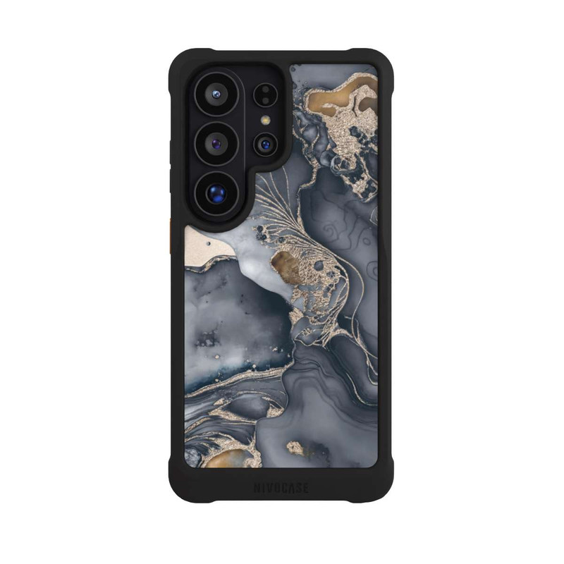 Galaxy S26 Ultra NIVOmax Alcohol Ink Gold Grey