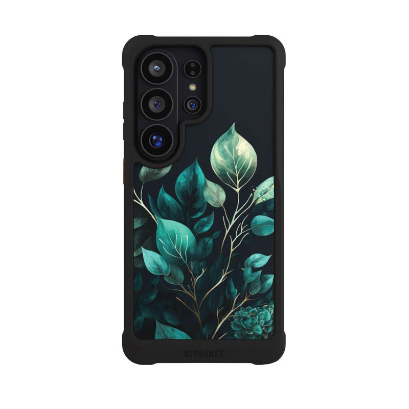 Galaxy S26 Ultra NIVOmax Eucalyptus Fond Sombre avec IA