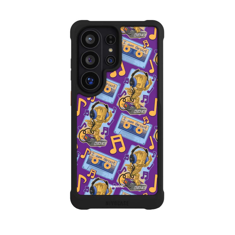 Galaxy S26 Ultra NIVOmax Groot Comic Headphones Guardians of the Galaxy