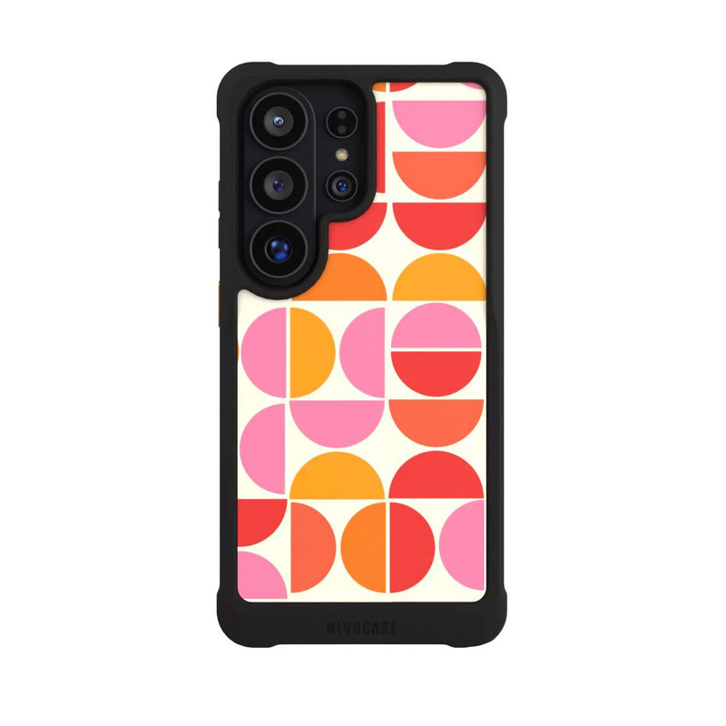 Galaxy S26 Ultra NIVOmax Motif Tendance Rétro Orange