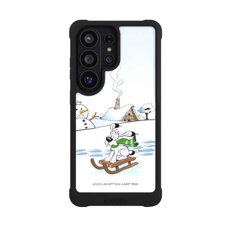 Galaxy S26 Ultra NIVOmax Idéfix fait du traîneau