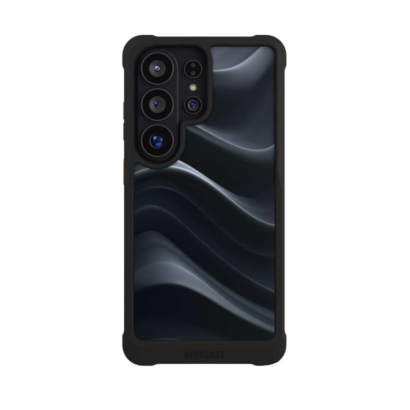 Galaxy S26 Ultra NIVOmax Black Waves Texture