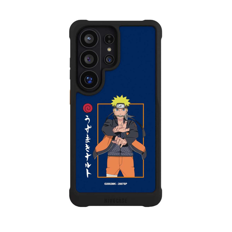 Galaxy S26 Ultra NIVOmax Naruto Position de Combat bleu
