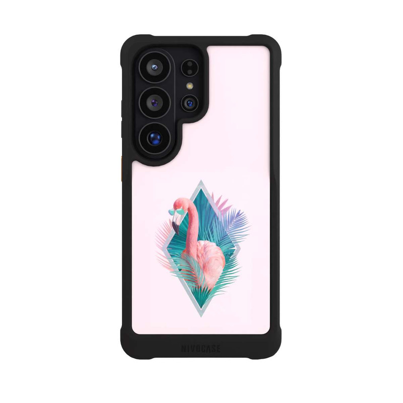 Galaxy S26 Ultra NIVOmax Tropische Pflanzen Flamingo