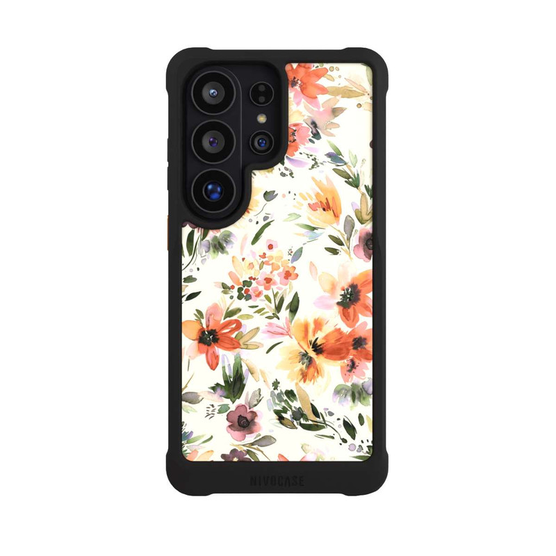 Galaxy S26 Ultra NIVOmax Summer Artistic Flowers Ivory