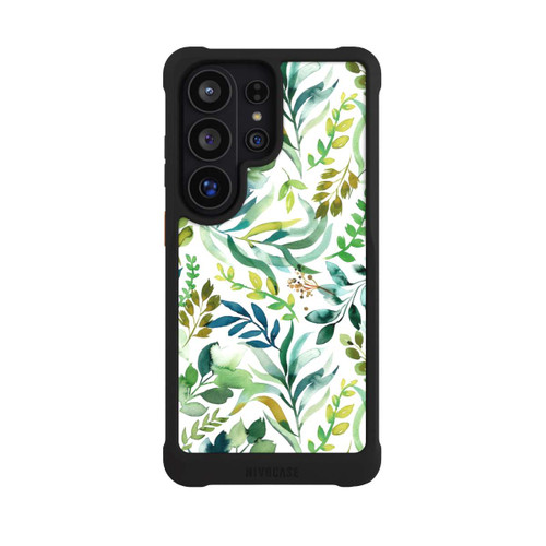 Samsung Galaxy S26 Ultra NIVOmax Aquarell Palmenblätter Botanisch Grün