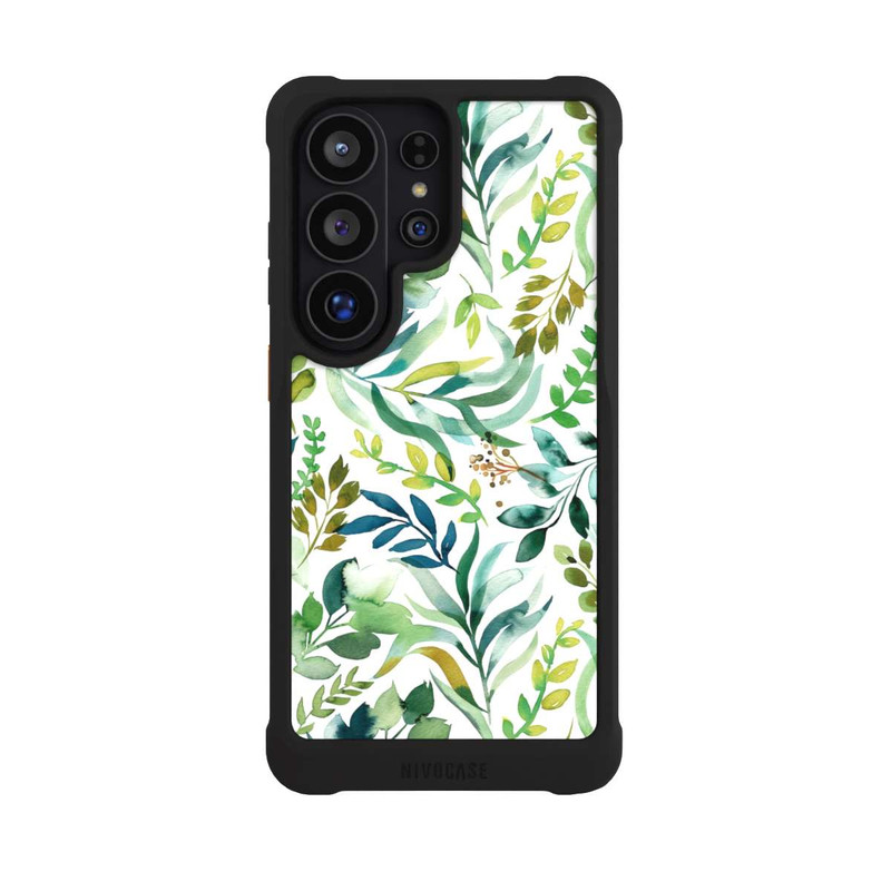 Galaxy S26 Ultra NIVOmax Watercolor Palms Leaves Botanical Green