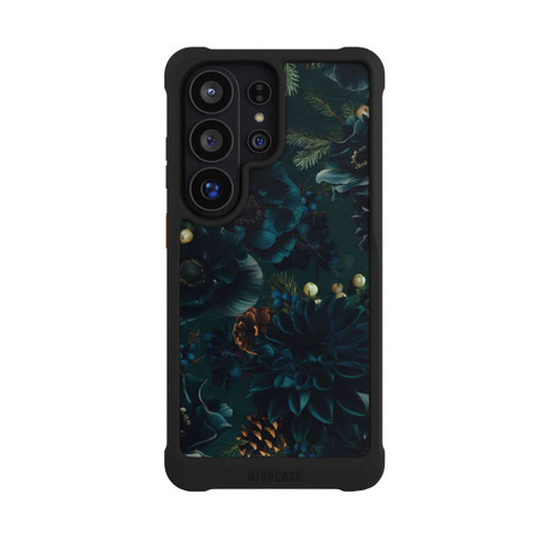 Samsung Galaxy S26 Ultra NIVOmax Flowers Pattern Green and Blue
