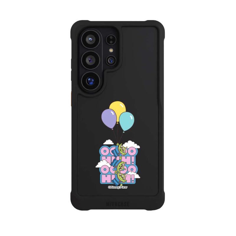 Galaxy S26 Ultra NIVOmax Toy Story Aliens Balloons OOOOHHH Transparent