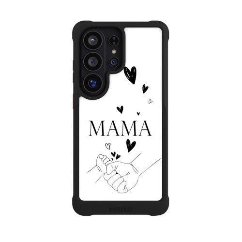 Samsung Galaxy S26 Ultra NIVOmax Muttertag Line Art Hände Schwarz Weiß
