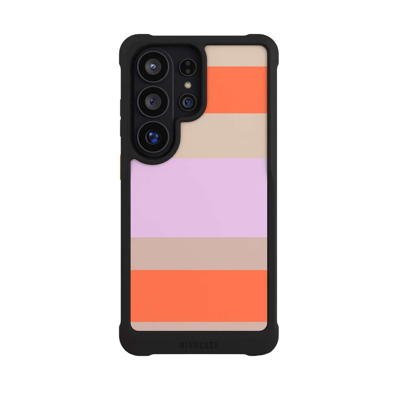 Galaxy S26 Ultra NIVOmax Moca Lila Orange Stripes