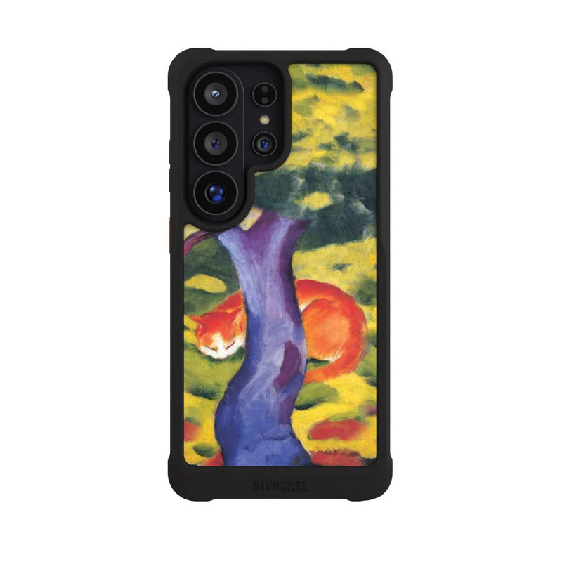 Galaxy S26 Ultra NIVOmax Cat Behind Tree by Franz Marc