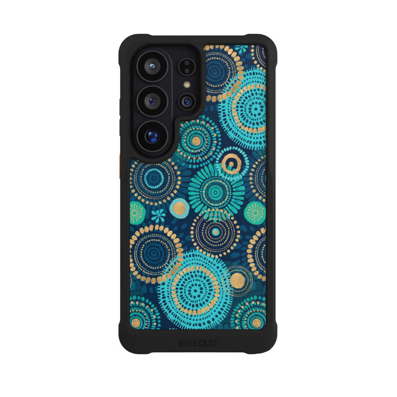 Galaxy S26 Ultra NIVOmax Blockprint India Teal Gold