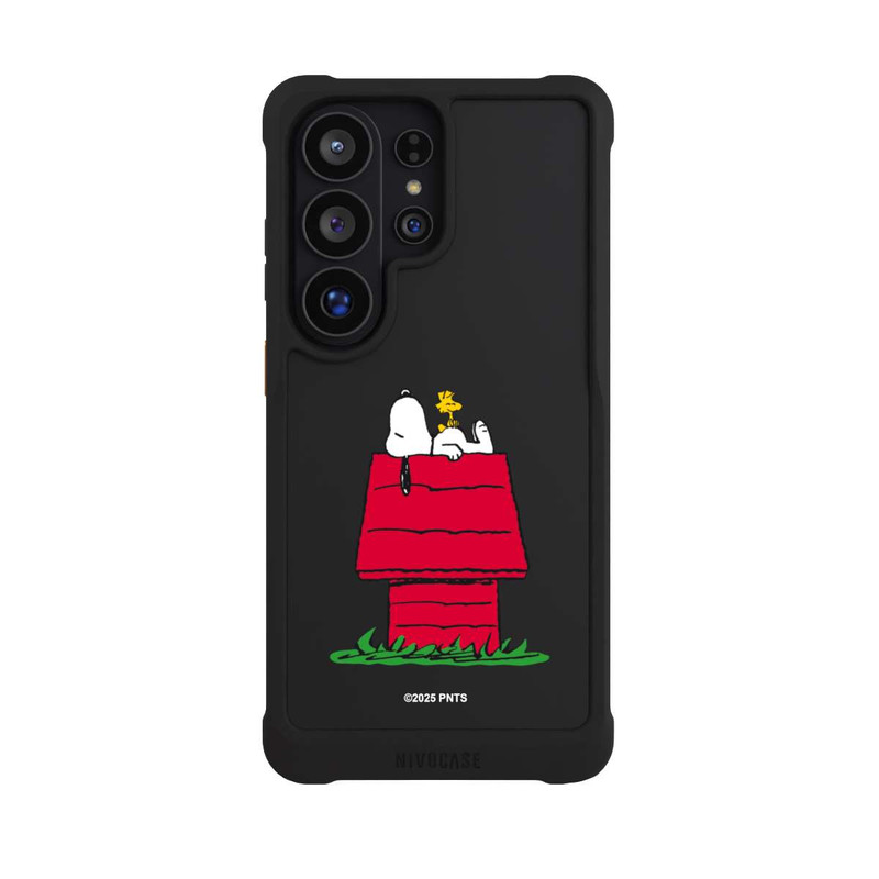 Galaxy S26 Ultra NIVOmax Snoopy and Woodstock Classic transparent