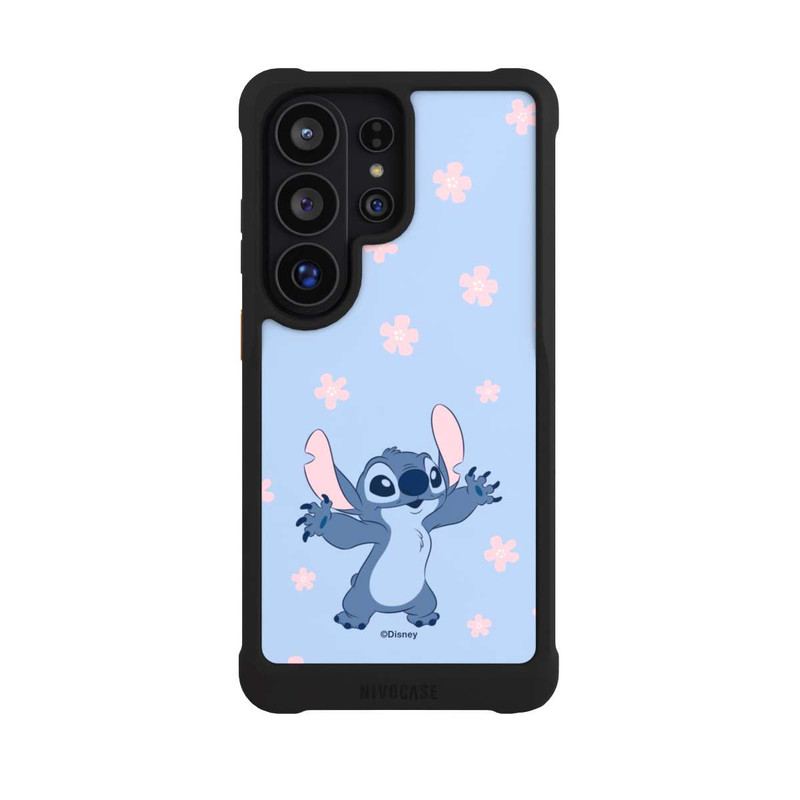 Galaxy S26 Ultra NIVOmax Stitch Pastel Flowers Blue