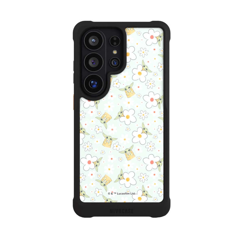 Galaxy S26 Ultra NIVOmax Baby Yoda Flower Pattern
