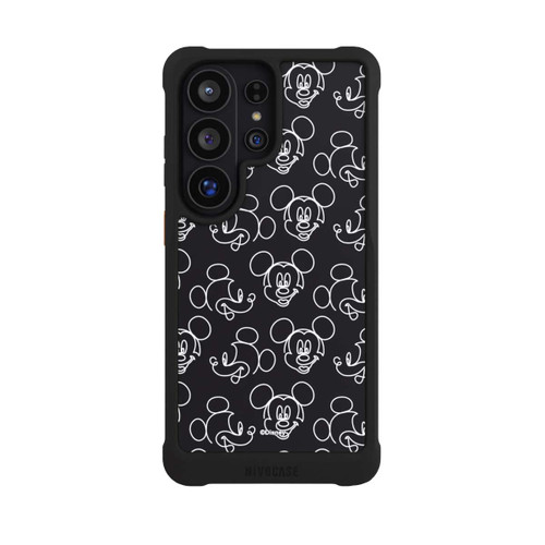 Samsung Galaxy S26 Ultra NIVOmax Disney Mickey Faces Black Line Art Pattern