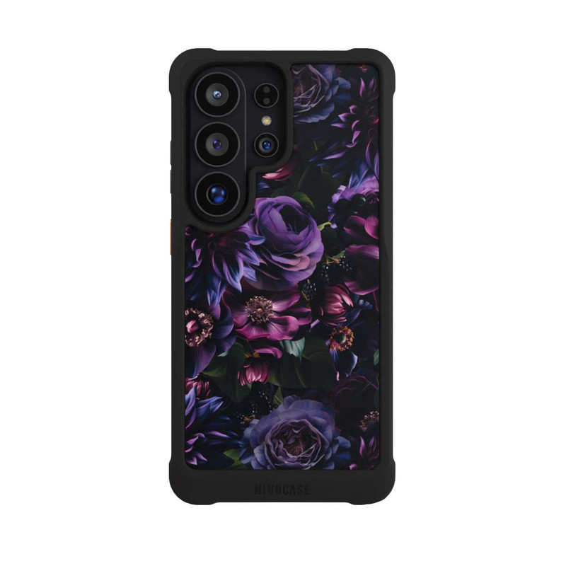 Galaxy S26 Ultra NIVOmax Dark Purple Flowers