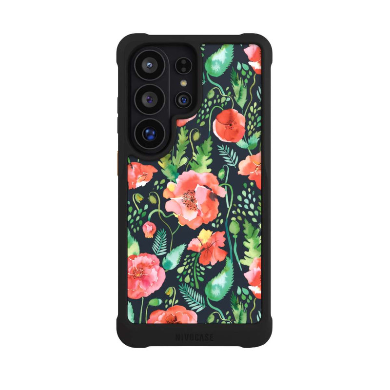 Galaxy S26 Ultra NIVOmax Mohnblumen Dunkle Wildnis