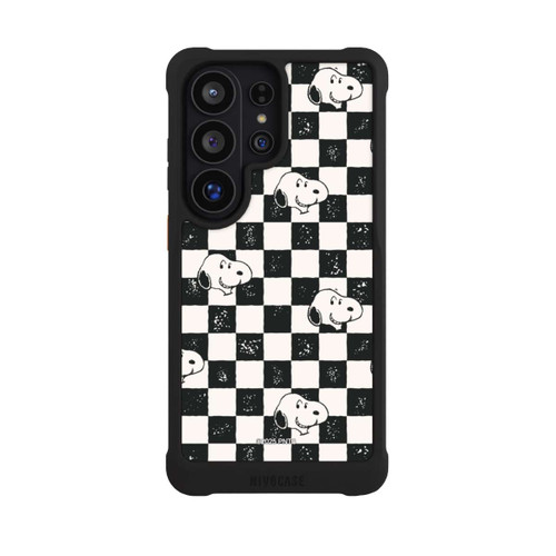 Samsung Galaxy S26 Ultra NIVOmax Snoopy Heads Checked Pattern