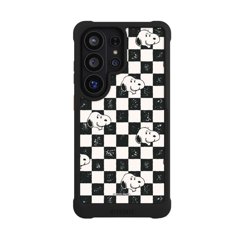 Galaxy S26 Ultra NIVOmax Snoopy Heads Checked Pattern