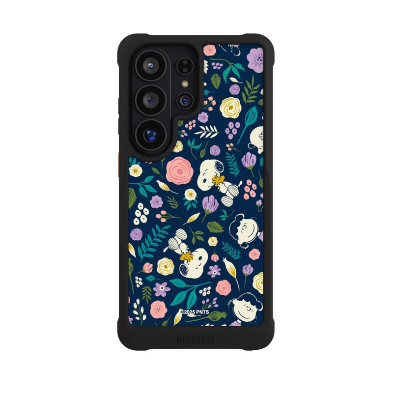 Galaxy S26 Ultra NIVOmax Peanuts Dark Flower Pattern