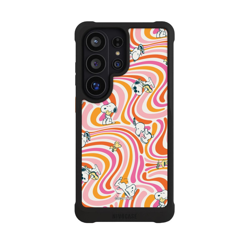 Galaxy S26 Ultra NIVOmax Peanuts Hippie Pattern Orange