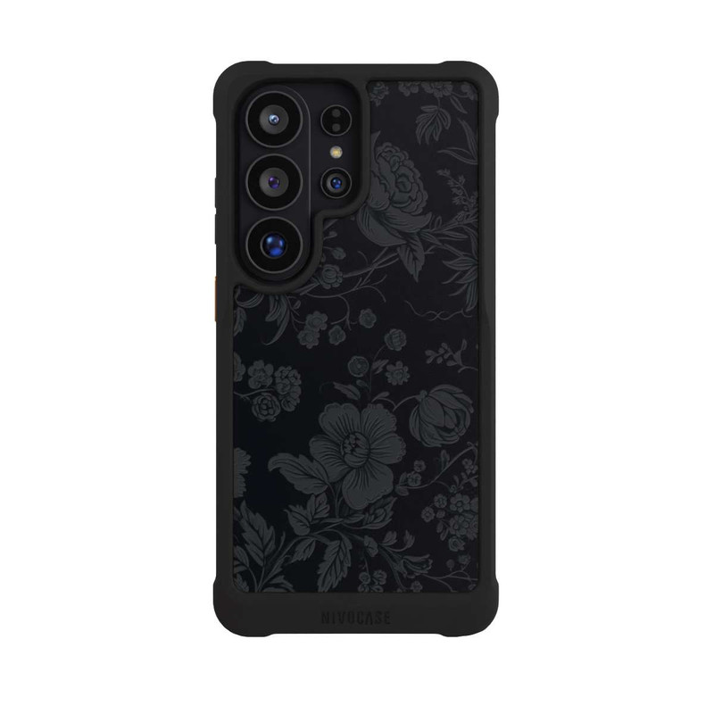 Galaxy S26 Ultra NIVOmax Dunkle Blumen Vintageoptik