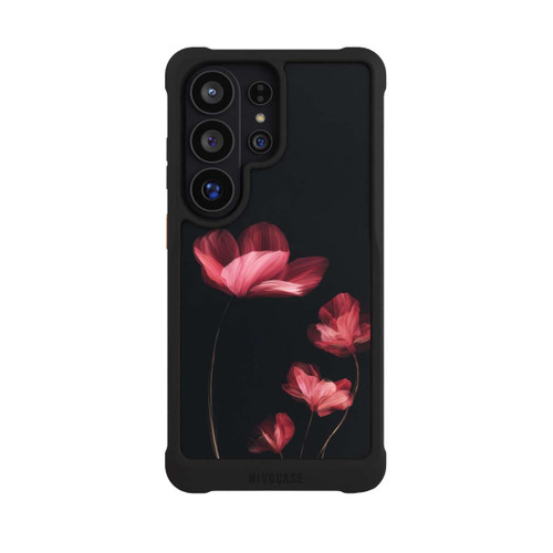 Samsung Galaxy S26 Ultra NIVOmax Burgunder Blüten schwarz