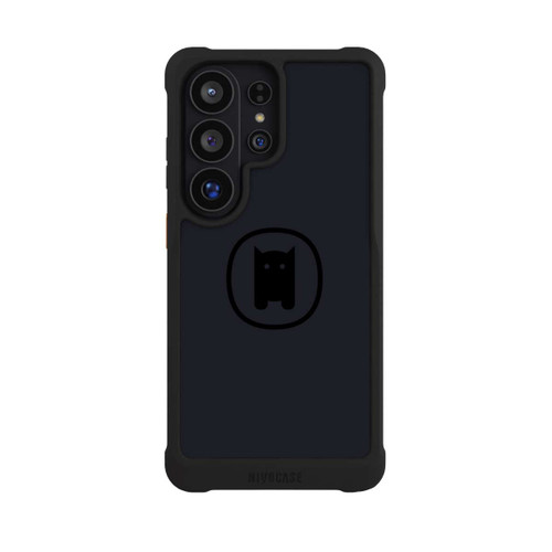 Samsung Galaxy S26 Ultra NIVOmax Nivocase Logo Gross Schwarz Grau 