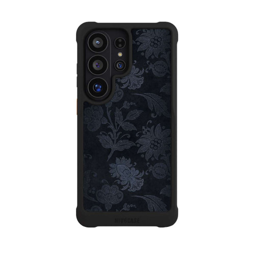 Samsung Galaxy S26 Ultra NIVOmax Velours Floral Argenté