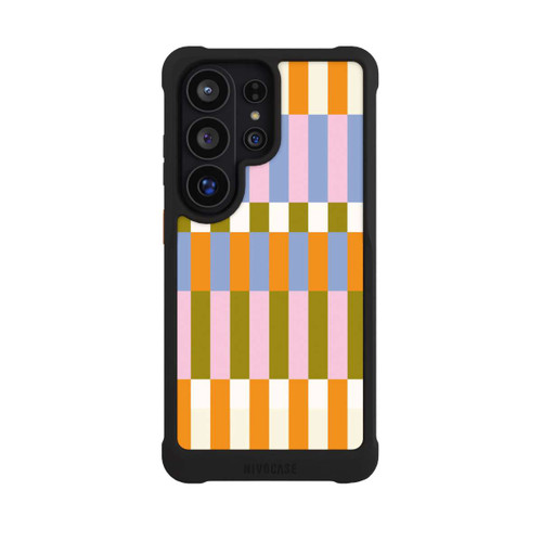 Samsung Galaxy S26 Ultra NIVOmax Thème à Carreaux Colorés et Audacieux