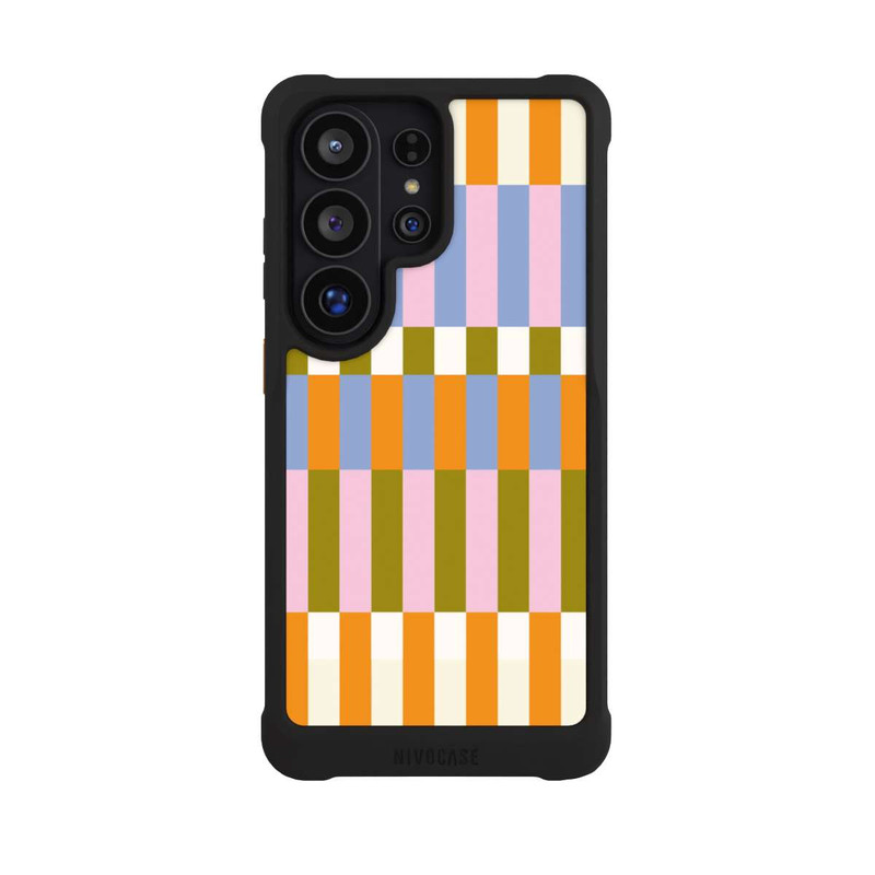 Galaxy S26 Ultra NIVOmax Thème à Carreaux Colorés et Audacieux