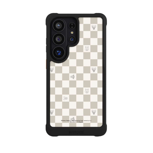 Samsung Galaxy S26 Ultra NIVOmax Winnie the Pooh Checked Pattern Beige